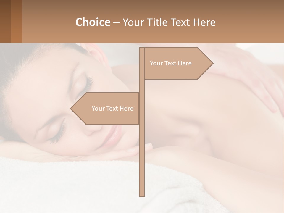 A Woman Getting A Back Massage At A Spa PowerPoint Template