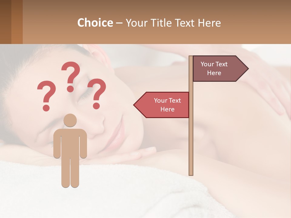 A Woman Getting A Back Massage At A Spa PowerPoint Template