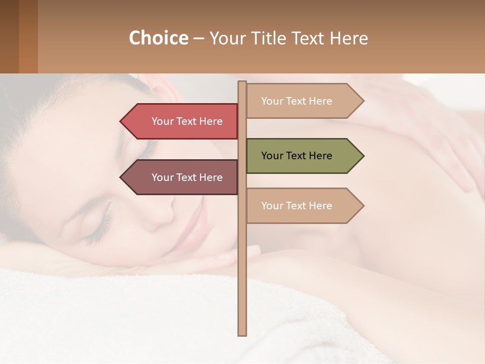 A Woman Getting A Back Massage At A Spa PowerPoint Template
