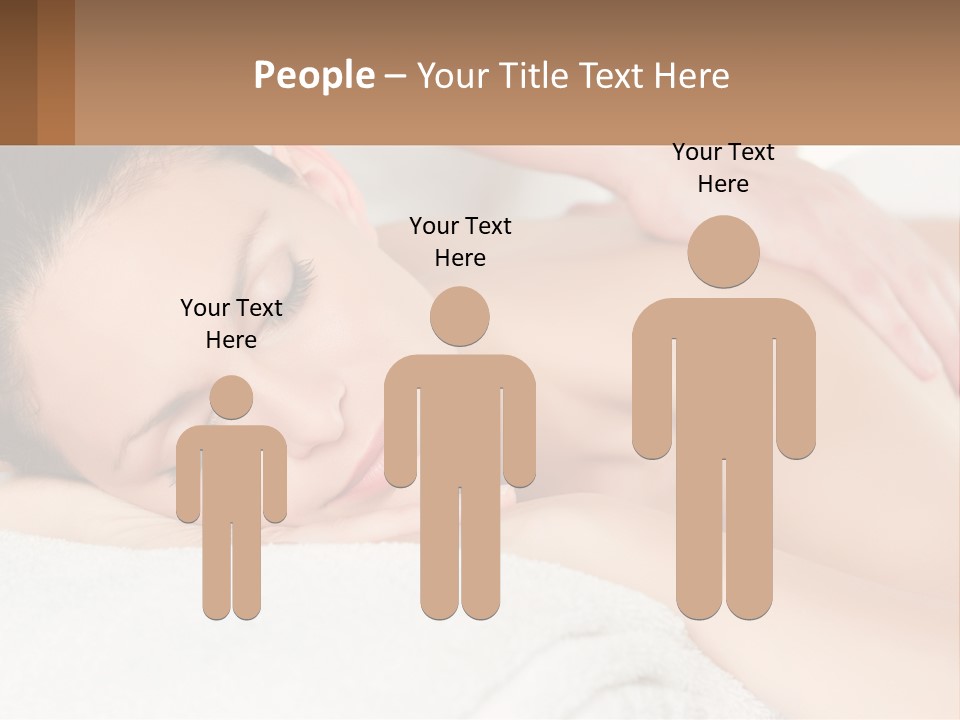 A Woman Getting A Back Massage At A Spa PowerPoint Template