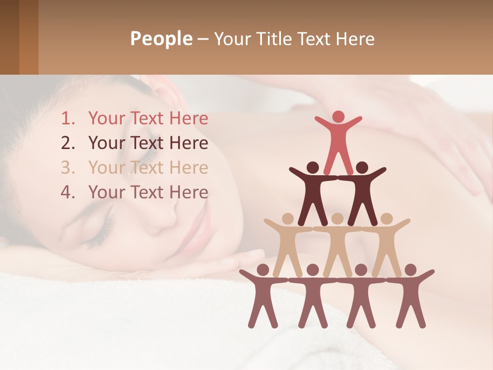 A Woman Getting A Back Massage At A Spa PowerPoint Template