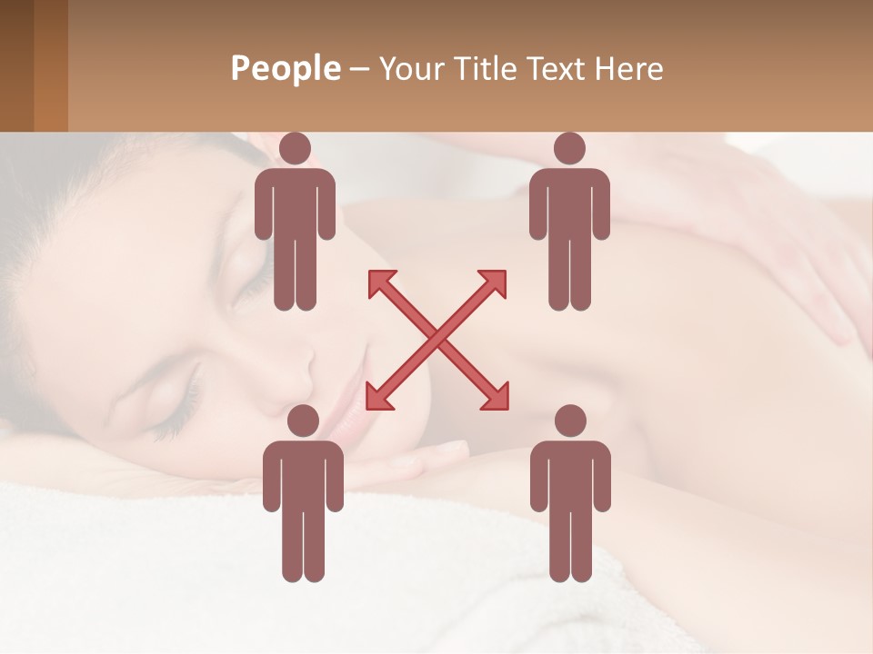 A Woman Getting A Back Massage At A Spa PowerPoint Template
