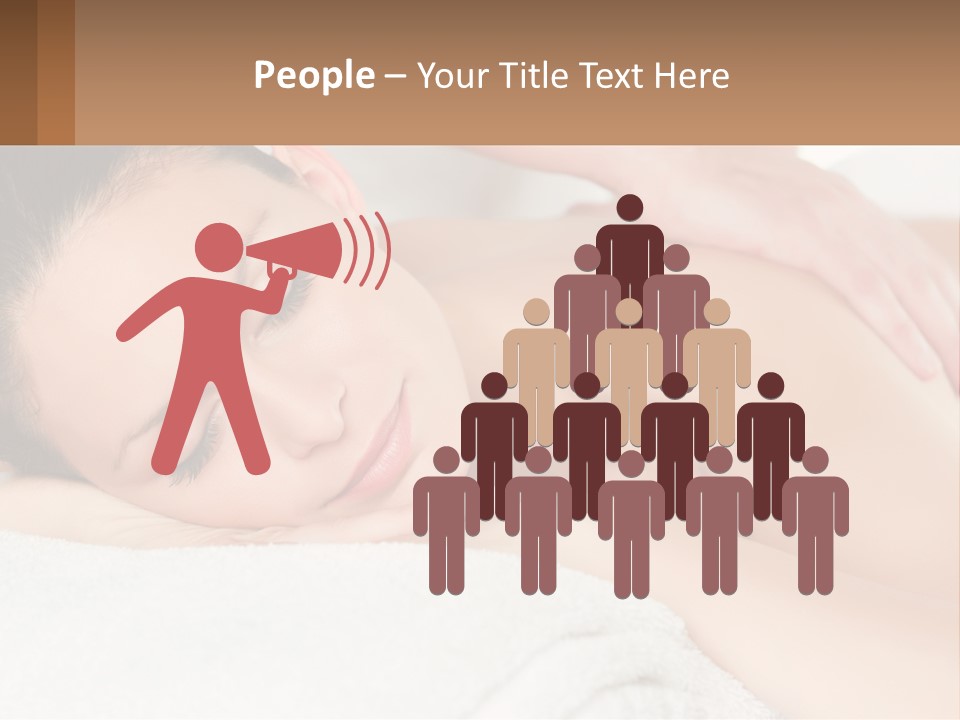 A Woman Getting A Back Massage At A Spa PowerPoint Template