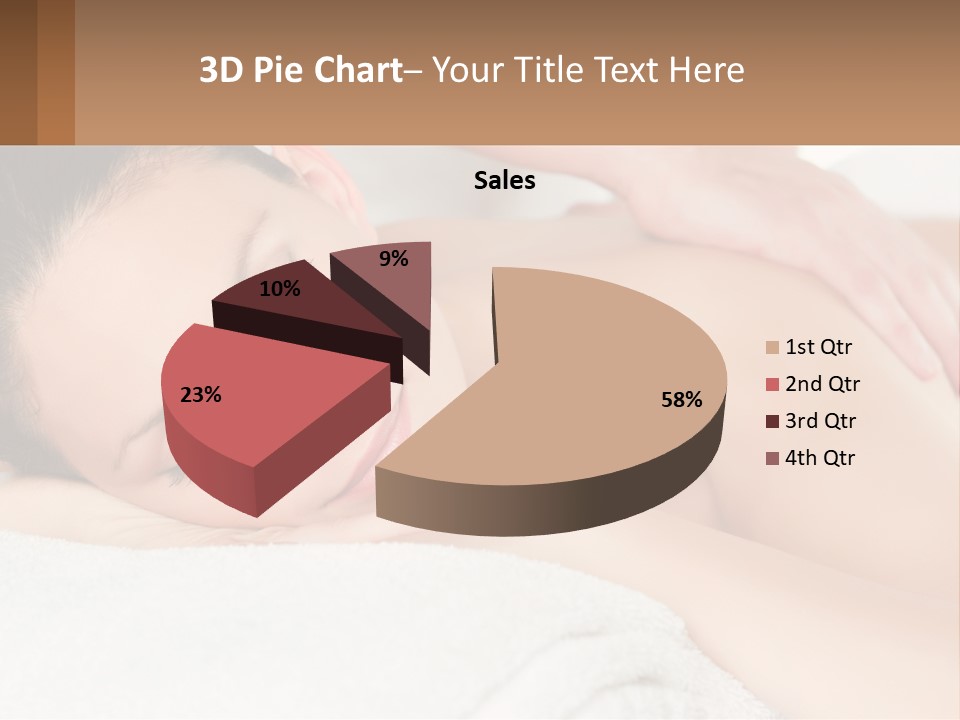 A Woman Getting A Back Massage At A Spa PowerPoint Template