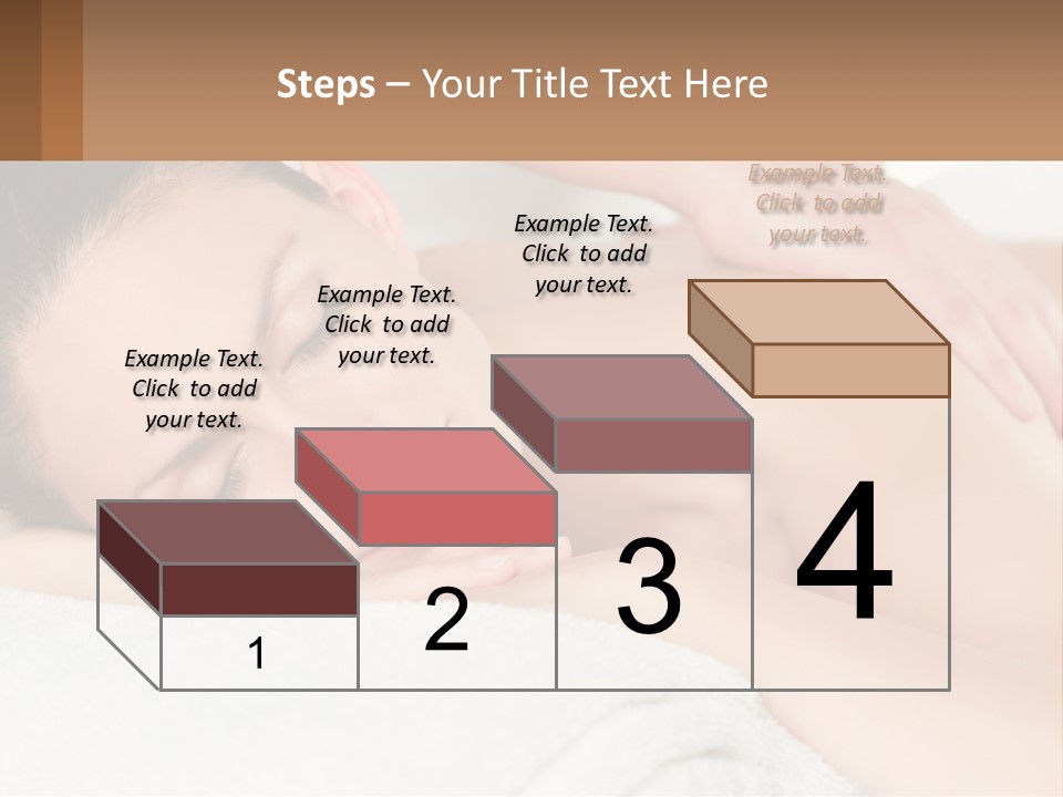 A Woman Getting A Back Massage At A Spa PowerPoint Template