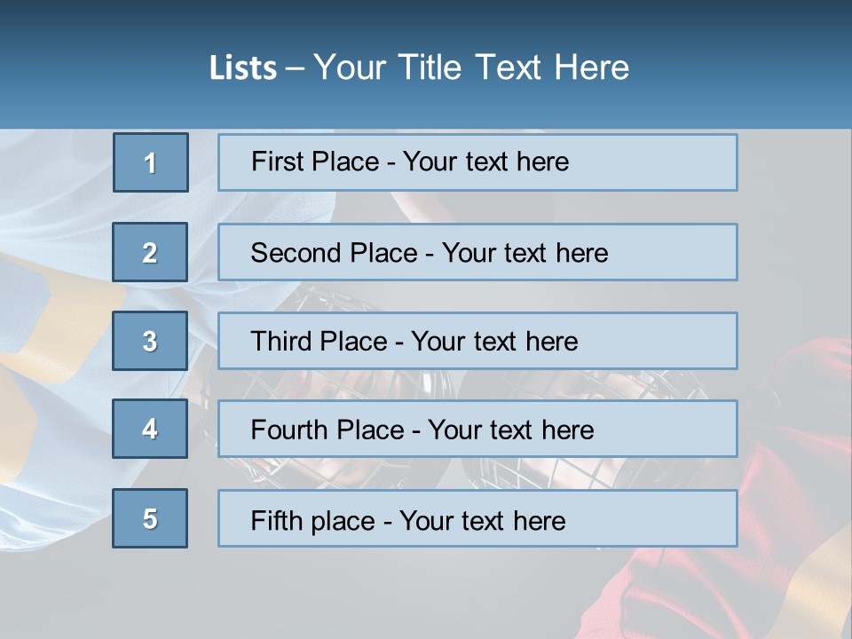 A Man And A Woman Wearing Hockey Helmets PowerPoint Template