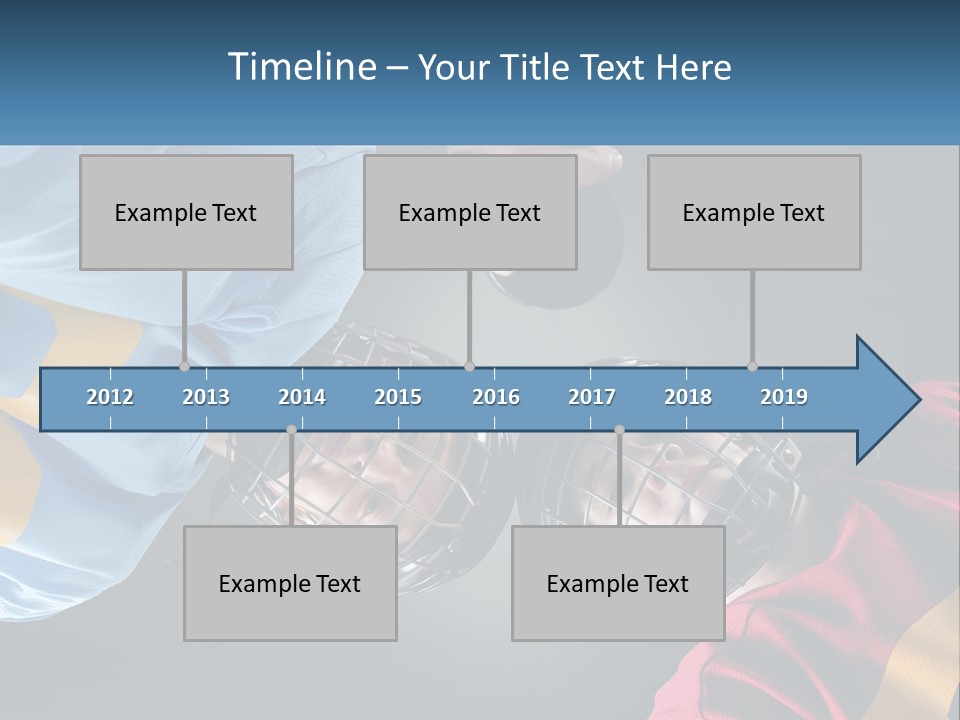 A Man And A Woman Wearing Hockey Helmets PowerPoint Template