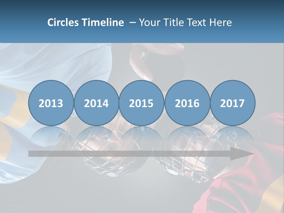 A Man And A Woman Wearing Hockey Helmets PowerPoint Template