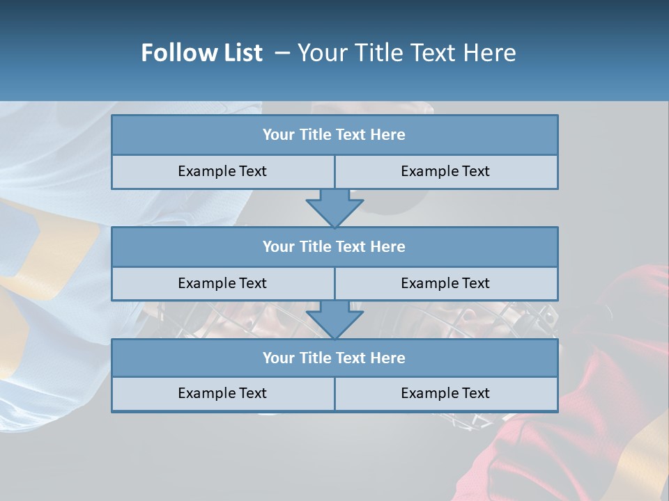 A Man And A Woman Wearing Hockey Helmets PowerPoint Template