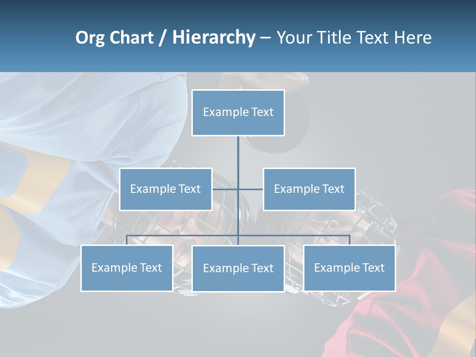 A Man And A Woman Wearing Hockey Helmets PowerPoint Template