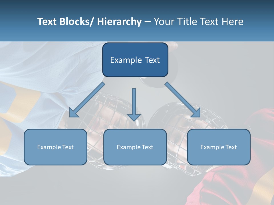 A Man And A Woman Wearing Hockey Helmets PowerPoint Template