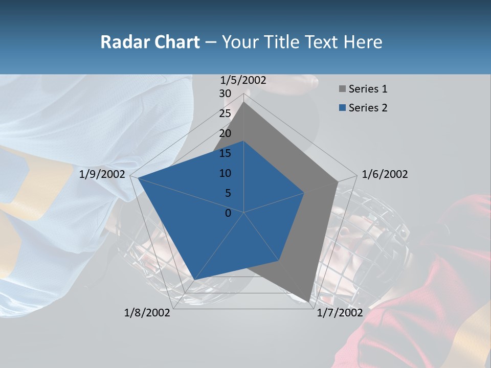 A Man And A Woman Wearing Hockey Helmets PowerPoint Template