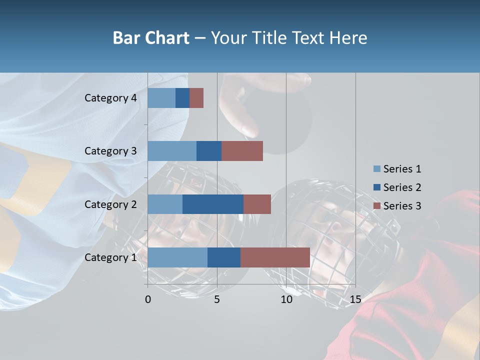 A Man And A Woman Wearing Hockey Helmets PowerPoint Template