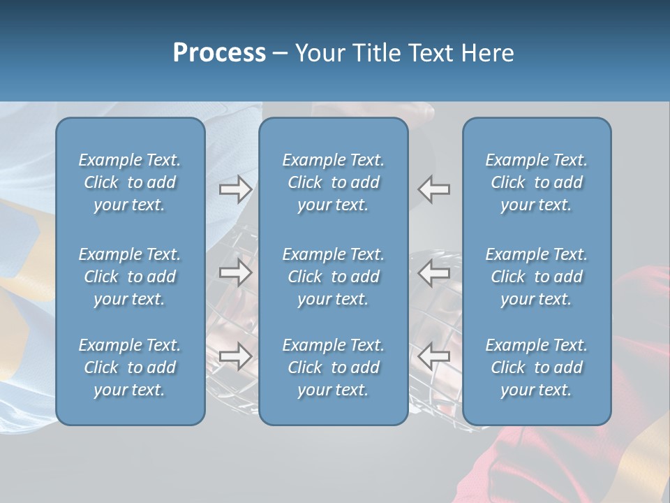 A Man And A Woman Wearing Hockey Helmets PowerPoint Template