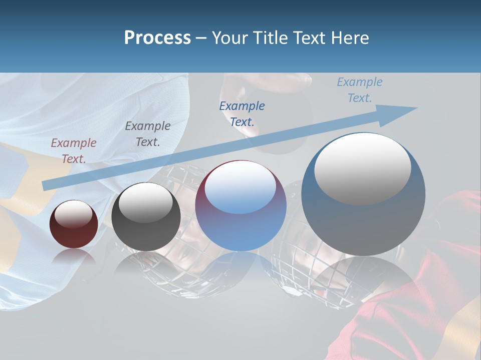 A Man And A Woman Wearing Hockey Helmets PowerPoint Template