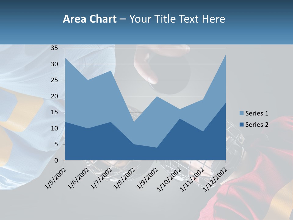 A Man And A Woman Wearing Hockey Helmets PowerPoint Template
