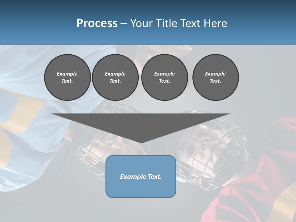 A Man And A Woman Wearing Hockey Helmets PowerPoint Template