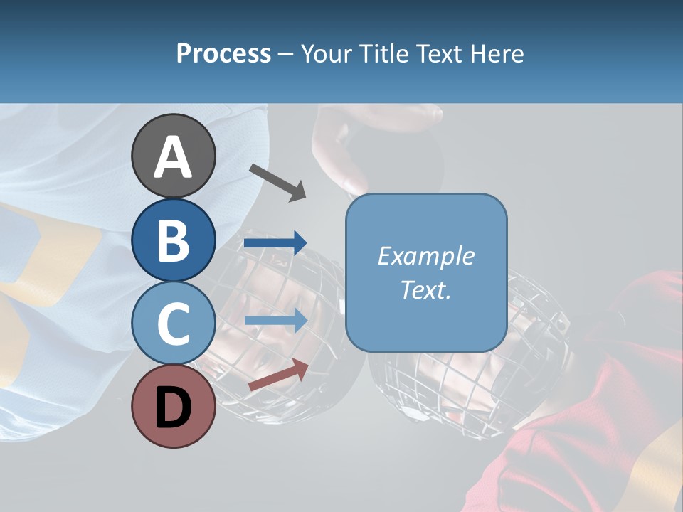 A Man And A Woman Wearing Hockey Helmets PowerPoint Template