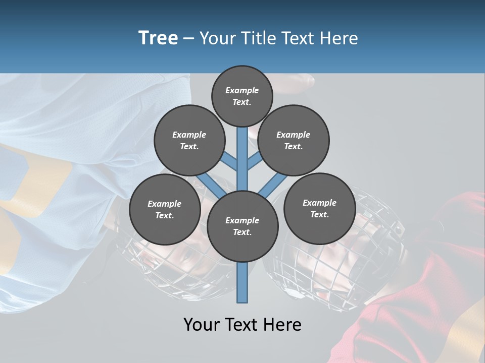 A Man And A Woman Wearing Hockey Helmets PowerPoint Template