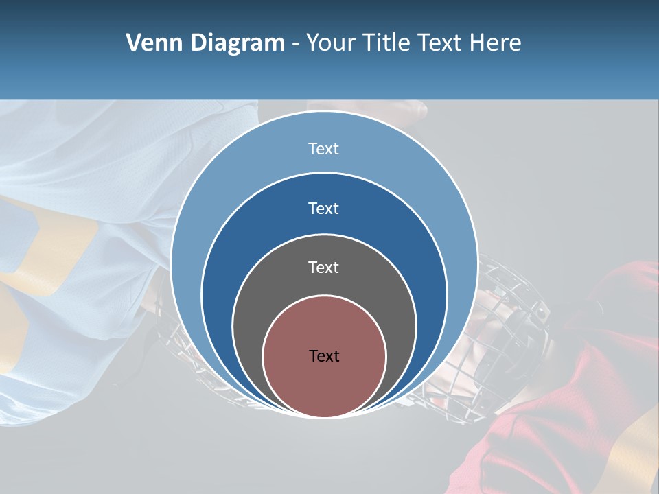 A Man And A Woman Wearing Hockey Helmets PowerPoint Template