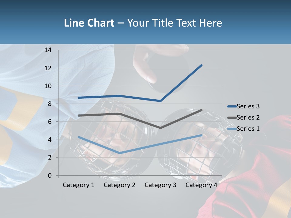 A Man And A Woman Wearing Hockey Helmets PowerPoint Template