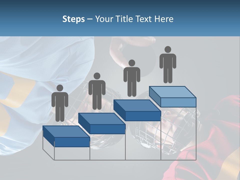 A Man And A Woman Wearing Hockey Helmets PowerPoint Template