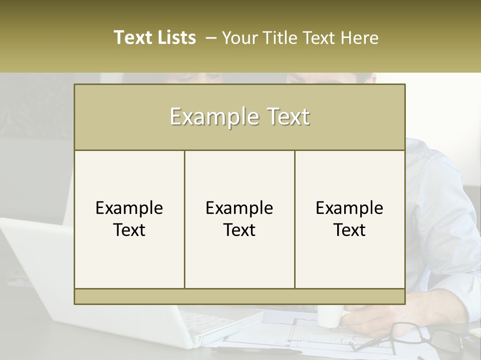 A Man And A Woman Looking At A Laptop Screen PowerPoint Template