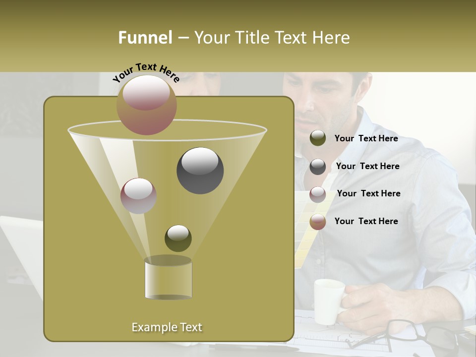 A Man And A Woman Looking At A Laptop Screen PowerPoint Template