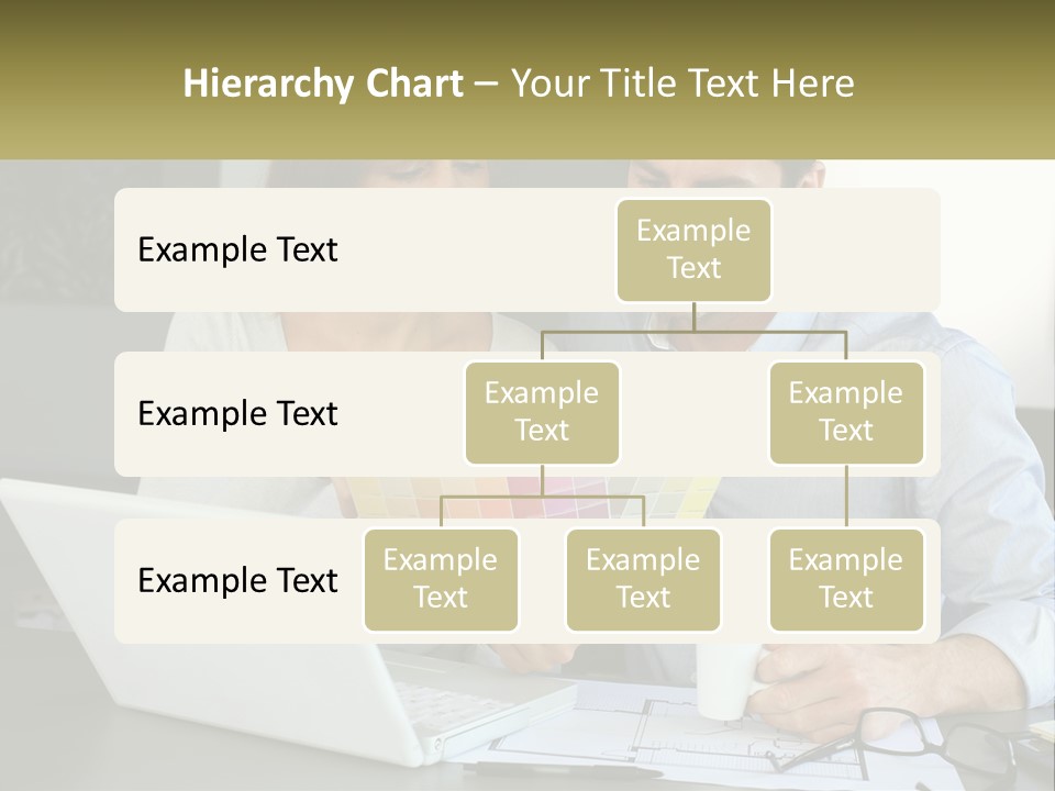 A Man And A Woman Looking At A Laptop Screen PowerPoint Template