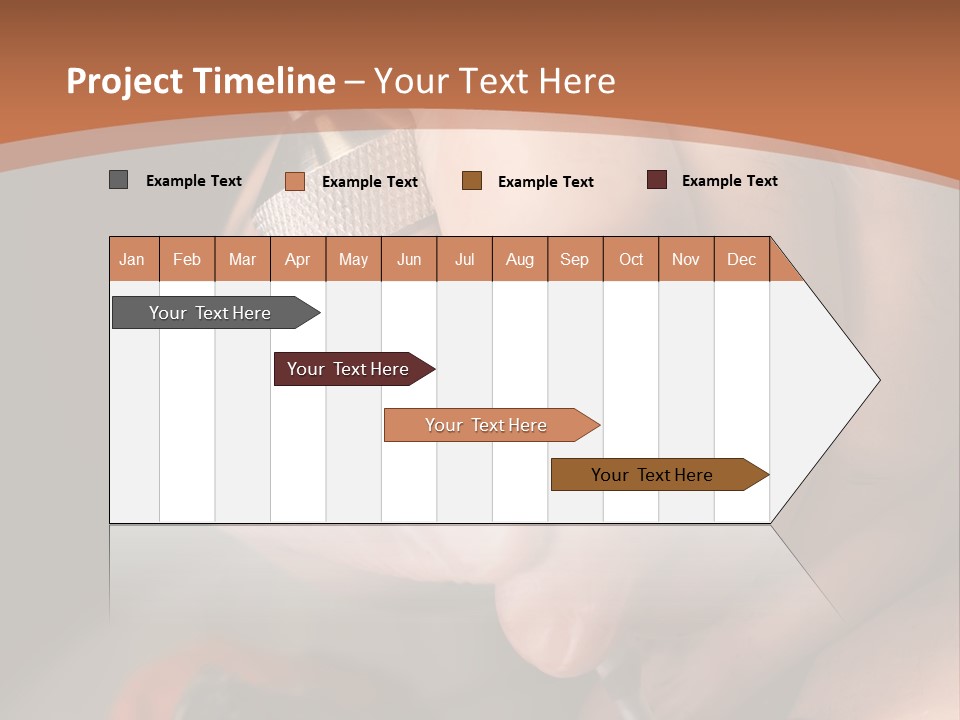 A Person Is Writing On A Piece Of Paper PowerPoint Template