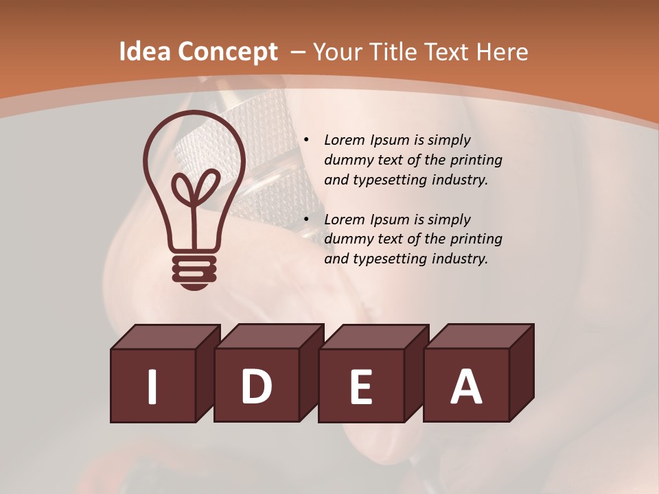 A Person Is Writing On A Piece Of Paper PowerPoint Template