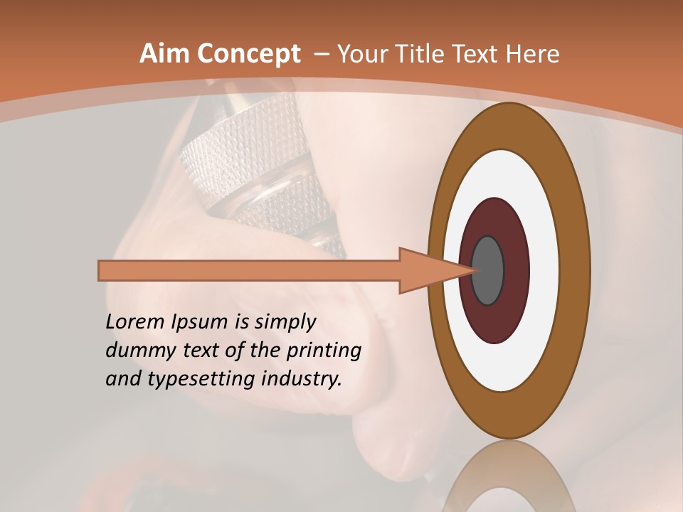 A Person Is Writing On A Piece Of Paper PowerPoint Template