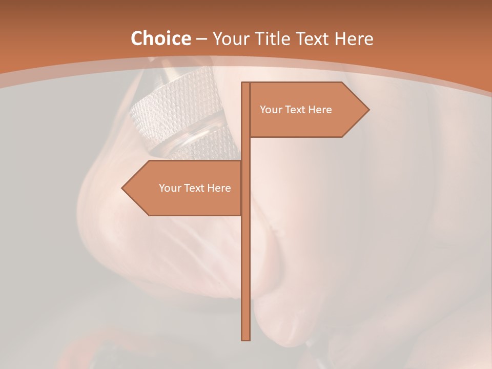 A Person Is Writing On A Piece Of Paper PowerPoint Template