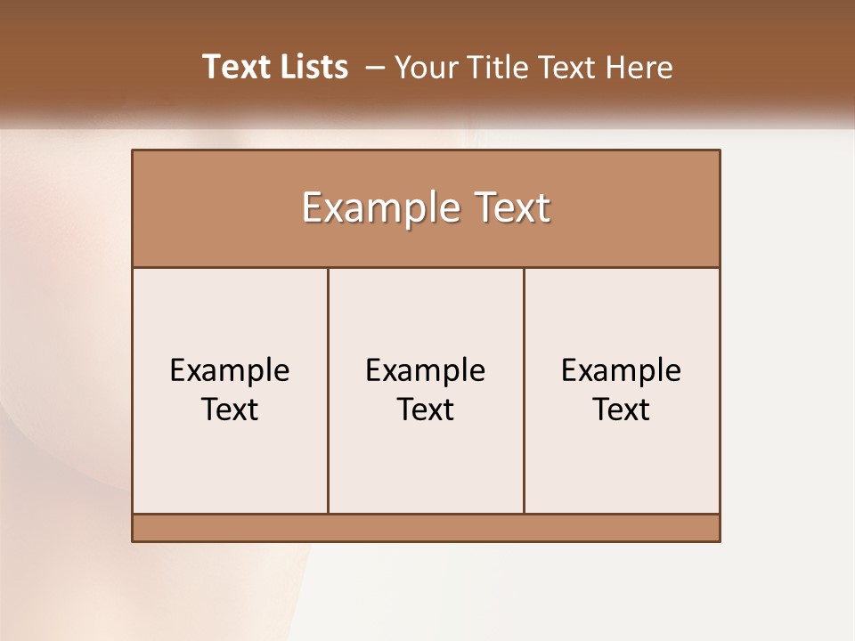 A Woman's Face Is Shown With A White Background PowerPoint Template