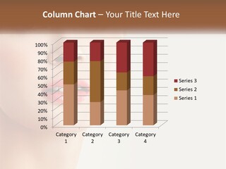 A Woman's Face Is Shown With A White Background PowerPoint Template