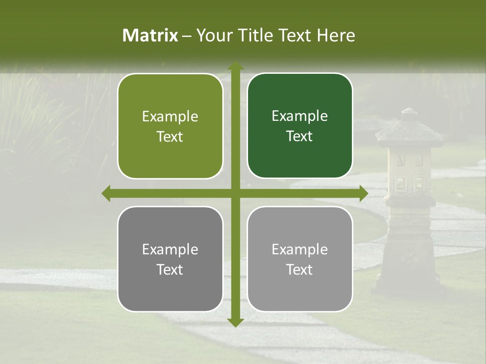 A Stone Path With A Lantern In The Middle Of It PowerPoint Template