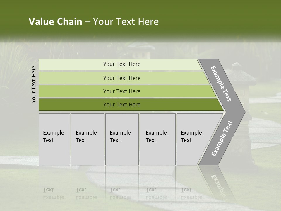 A Stone Path With A Lantern In The Middle Of It PowerPoint Template