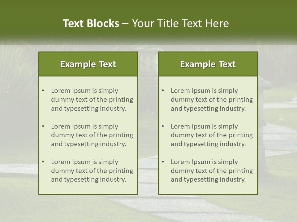 A Stone Path With A Lantern In The Middle Of It PowerPoint Template