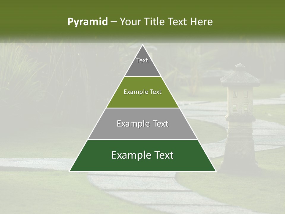 A Stone Path With A Lantern In The Middle Of It PowerPoint Template