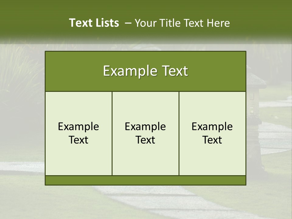 A Stone Path With A Lantern In The Middle Of It PowerPoint Template