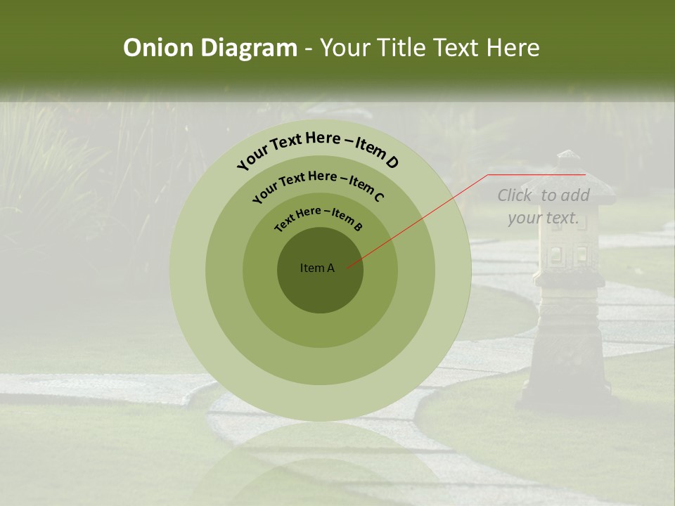 A Stone Path With A Lantern In The Middle Of It PowerPoint Template