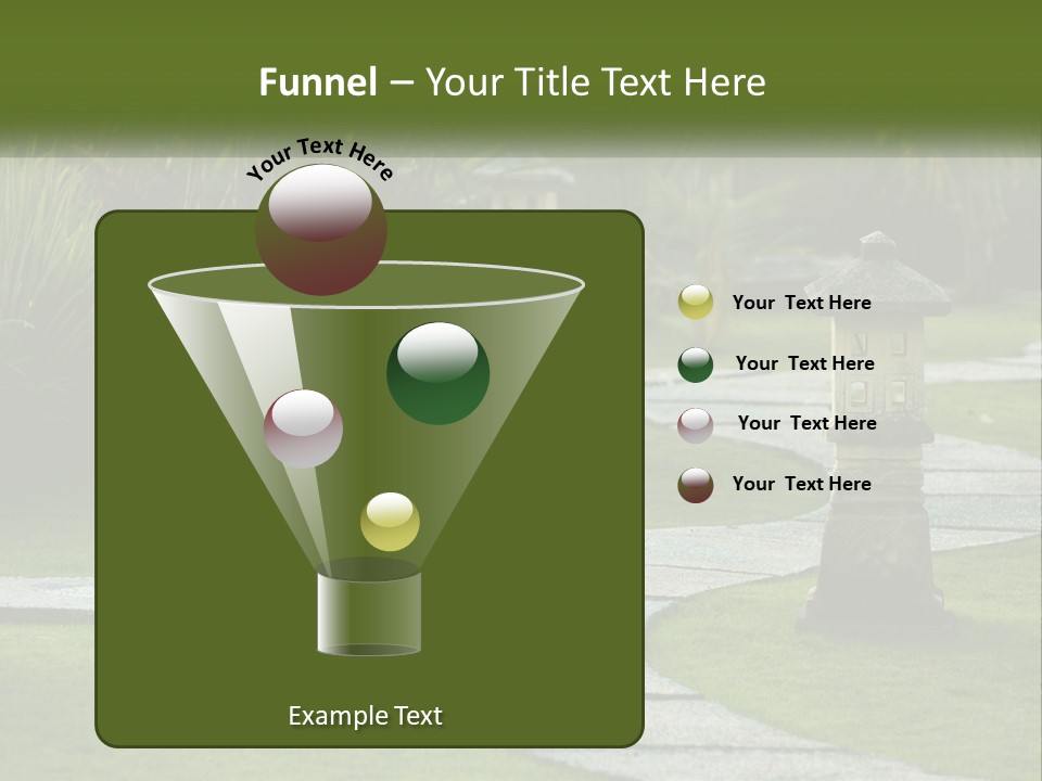 A Stone Path With A Lantern In The Middle Of It PowerPoint Template