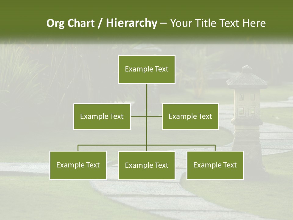 A Stone Path With A Lantern In The Middle Of It PowerPoint Template