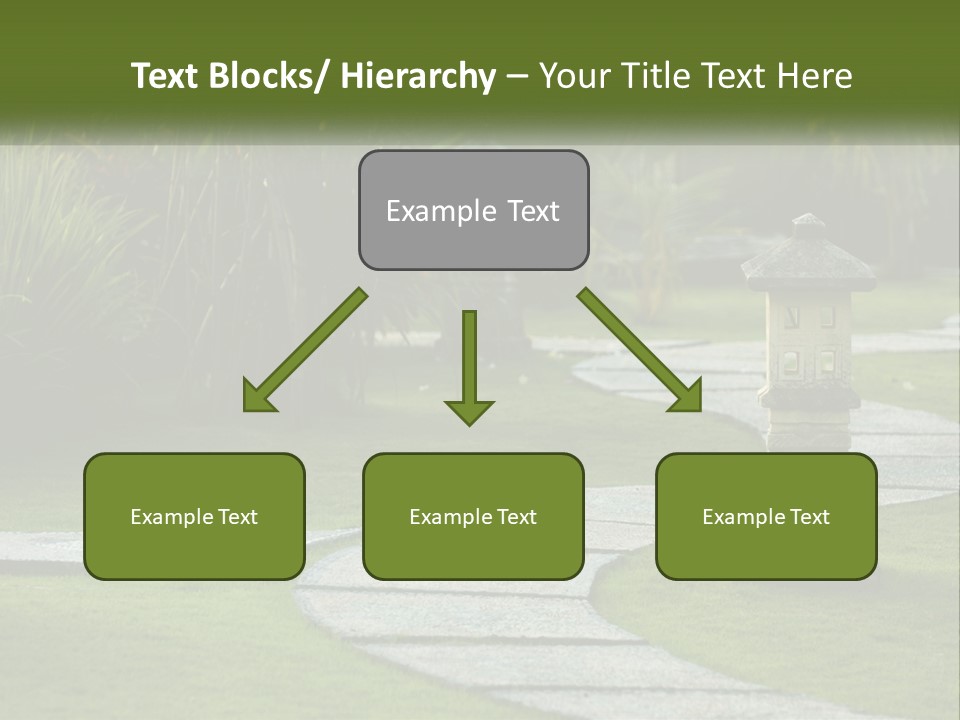 A Stone Path With A Lantern In The Middle Of It PowerPoint Template