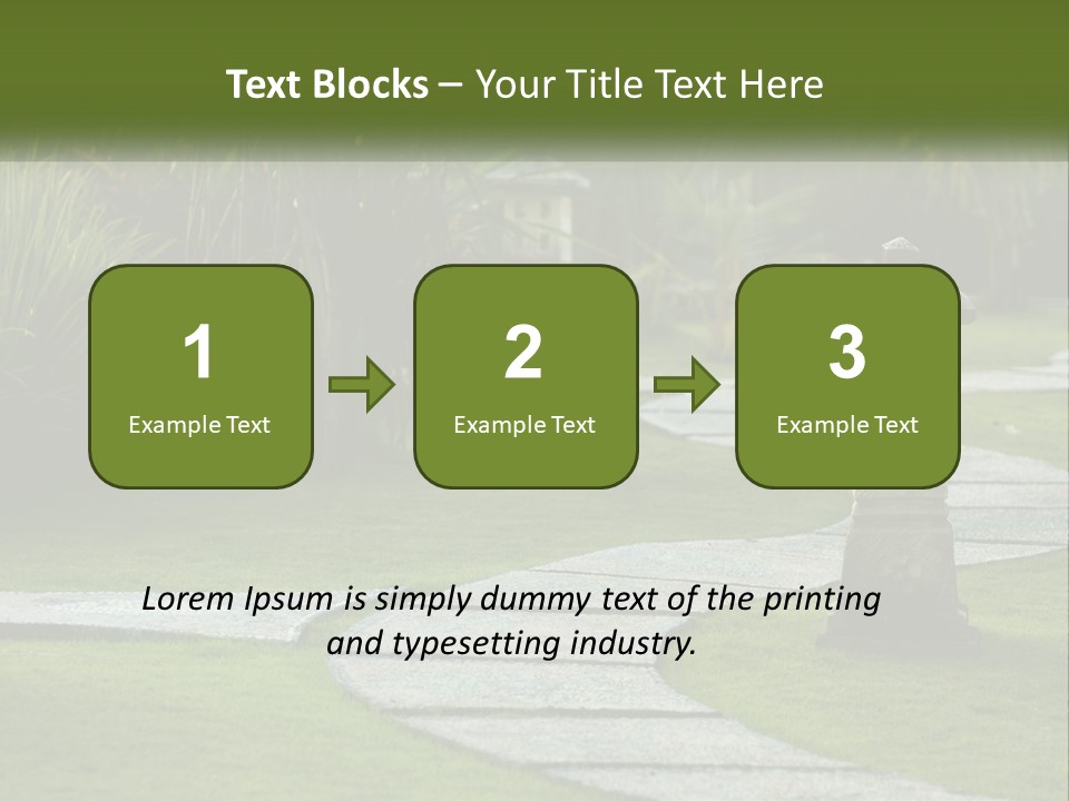 A Stone Path With A Lantern In The Middle Of It PowerPoint Template