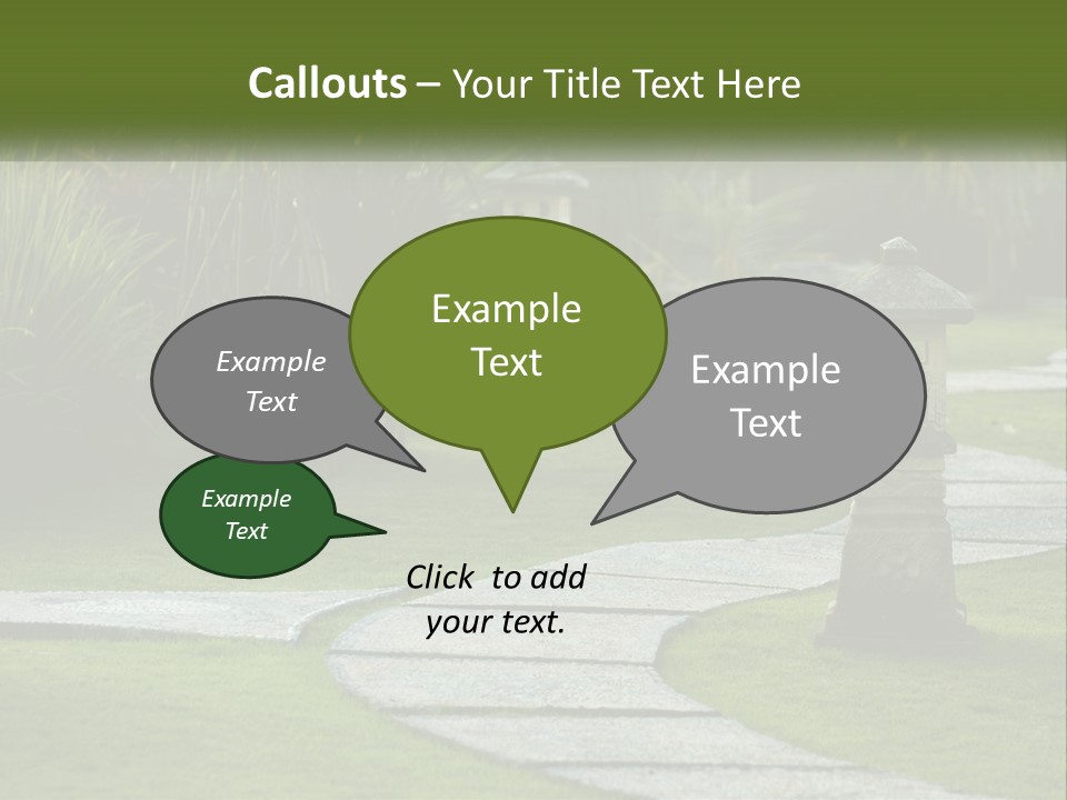 A Stone Path With A Lantern In The Middle Of It PowerPoint Template