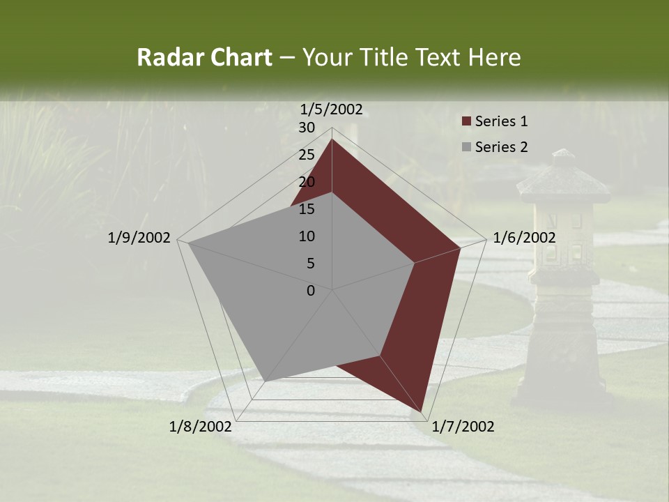 A Stone Path With A Lantern In The Middle Of It PowerPoint Template