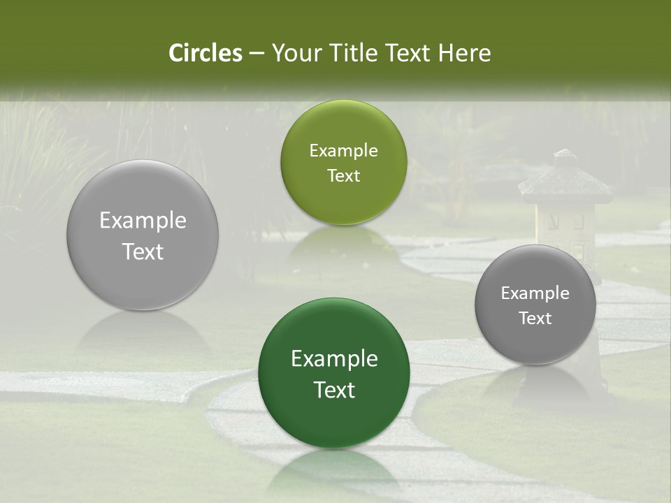 A Stone Path With A Lantern In The Middle Of It PowerPoint Template