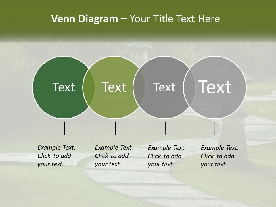 A Stone Path With A Lantern In The Middle Of It PowerPoint Template