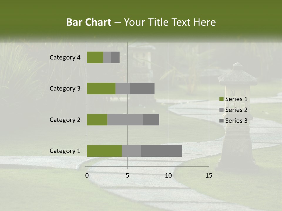 A Stone Path With A Lantern In The Middle Of It PowerPoint Template